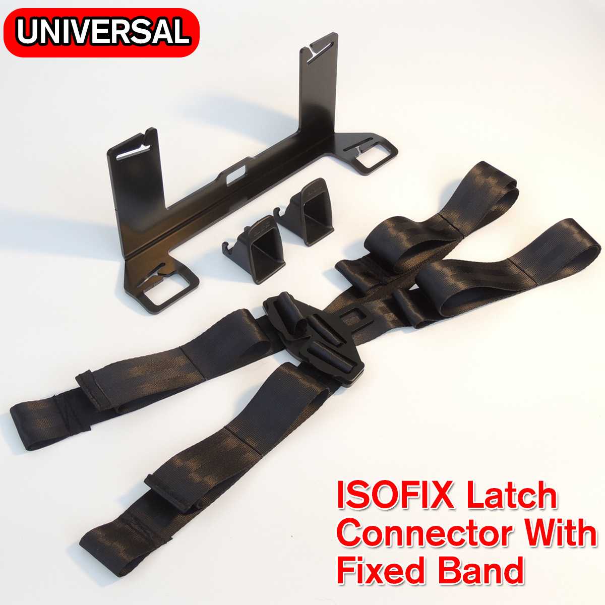 Isofix Latc H Veiligheidsgordel Interface Bracket Connector Met Vaste Band Autostoel Beugel Voor Kinderzitje Dikker Staal