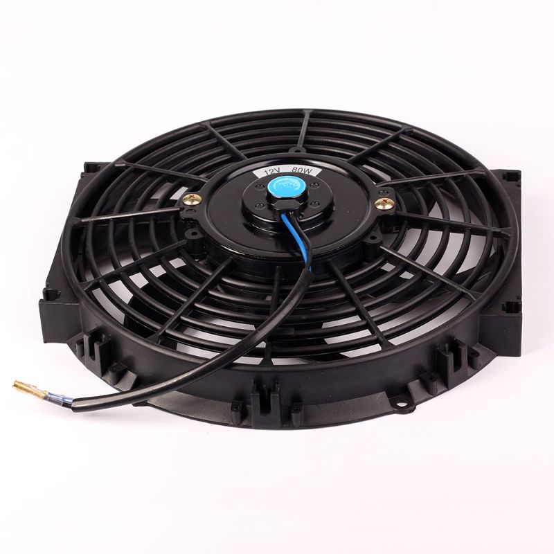 Ventilador de radiador Universal para coche de 10 pulgadas, 12 pulgadas y 14 pulgadas, ventilador de refrigeración de motor eléctrico de 12V 87HE