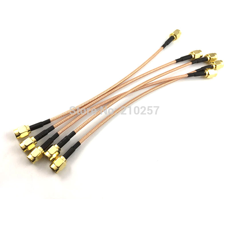 1 stks RF Sma Antenne WiFi Pigtail Kabel SMA Connector Male naar Mannelijke RG316 15 cm