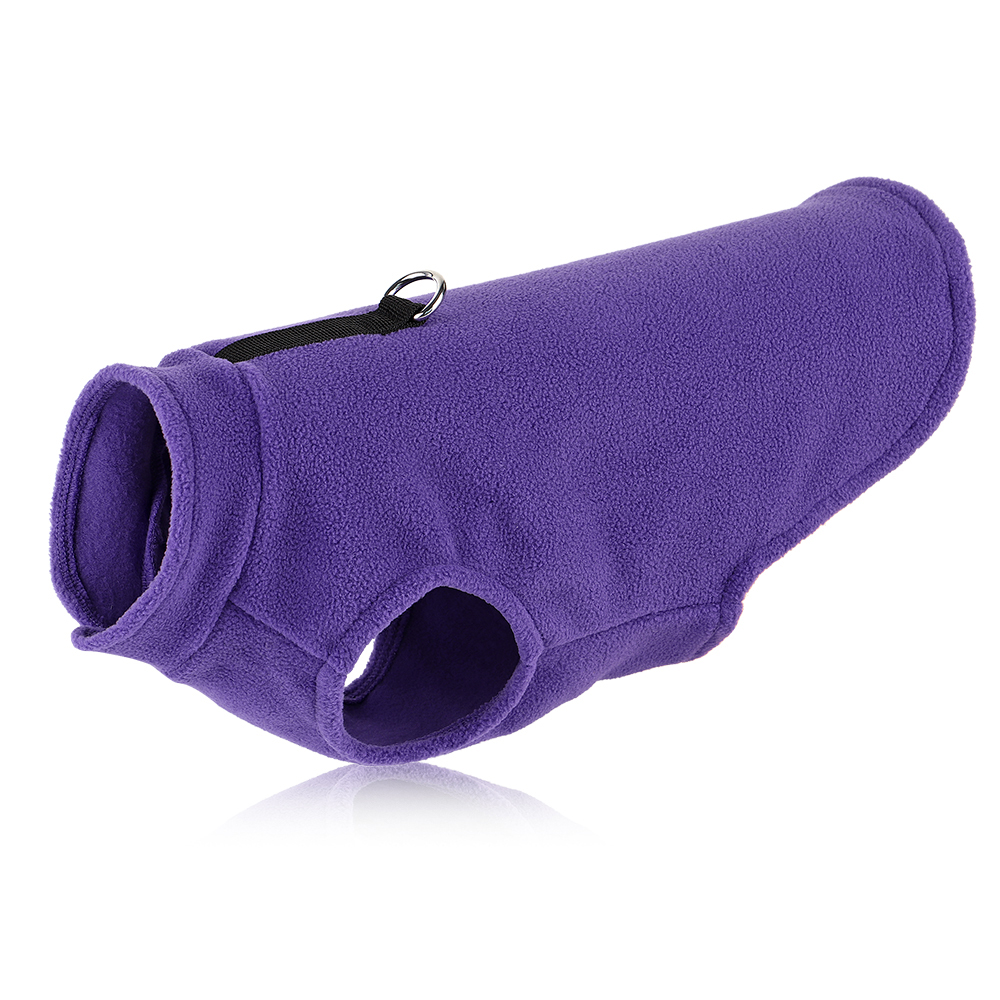 Kleine Hondentrui – Fleece Vest – Warm En Reflecterend – Met Hoge Buikopening – Voor Chihuahua En Kleine Rassen – Donkergrijs, Maat S
