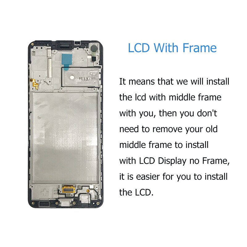 Dla Samsung galaktyka A217 wyświetlacz LCD ekran dotykowy digitizer zgromadzenie dla Samsung A21S lcd wymiana naprawa części 6.5": czarny z rama