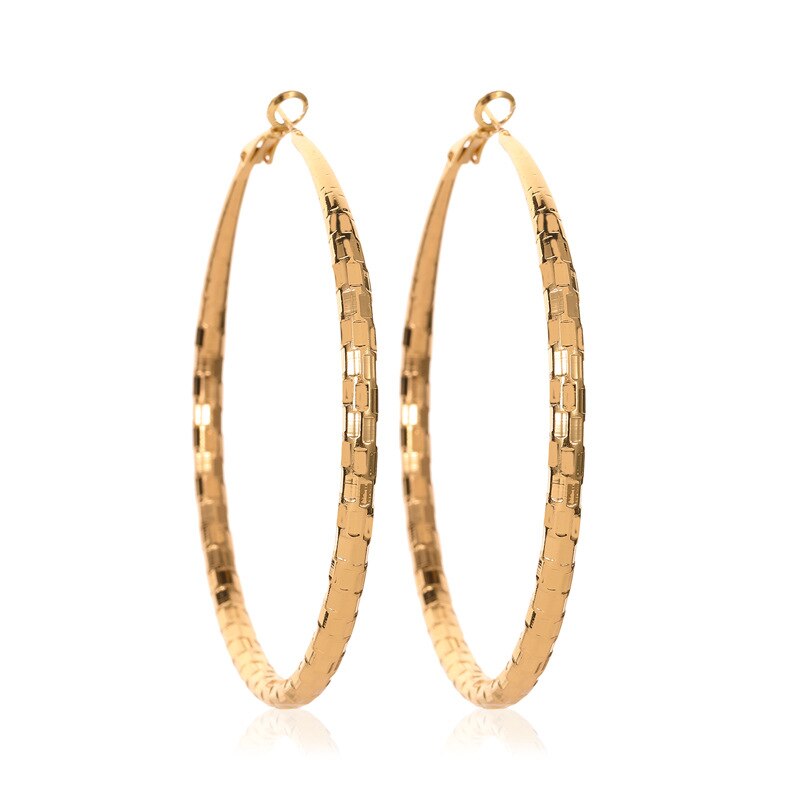 Trendy Grote Cirkel Gouden Oorringen Voor Vrouwen Ronde Oorbellen Ringen Hoops Vrouwen Oor Creolen Sieraden Accessoires: 5011