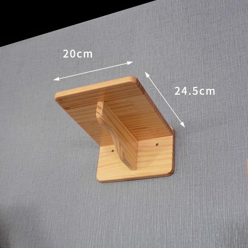 Kattenbrug, houten hangend platform, aan de muur gemonteerd huisdiermeubel, kattenboom, sisal krabpaal, kattennest, klimrek voor huisdieren