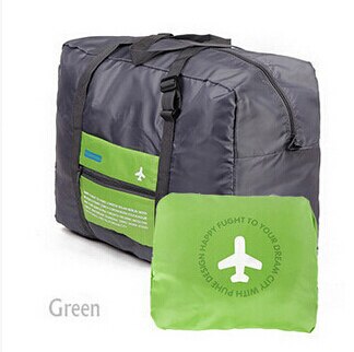 Viagem duffle saco de embalagem de náilon cubos de grande capacidade dobrável saco weekender saco de viagem masculino feminino bagagem sacos de viagem x030: green