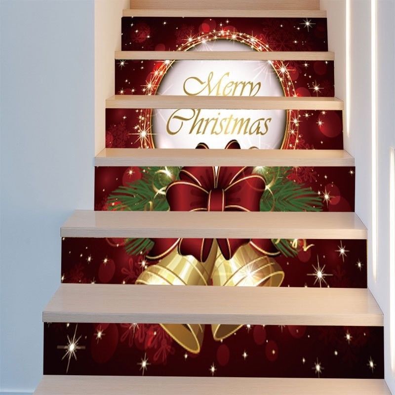 3D schody naklejka naklejki na schody rodzina schody pion dekoracje papier ścienny boże narodzenie dekoracyjne ozdoby robić domu: 1