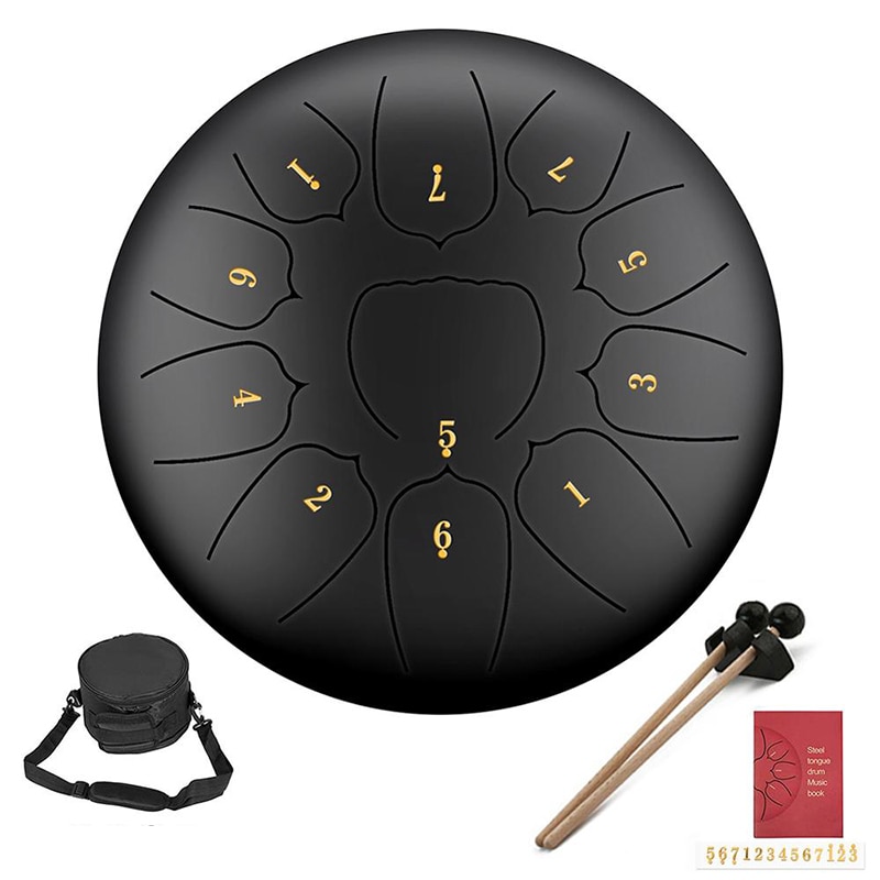 Ethereal Lotus Drum 6 Inch 8 Tune Tong Drum Hand Pan Drum Pad Tank Sticks Draagtas Percussie Instrumenten Accessoires