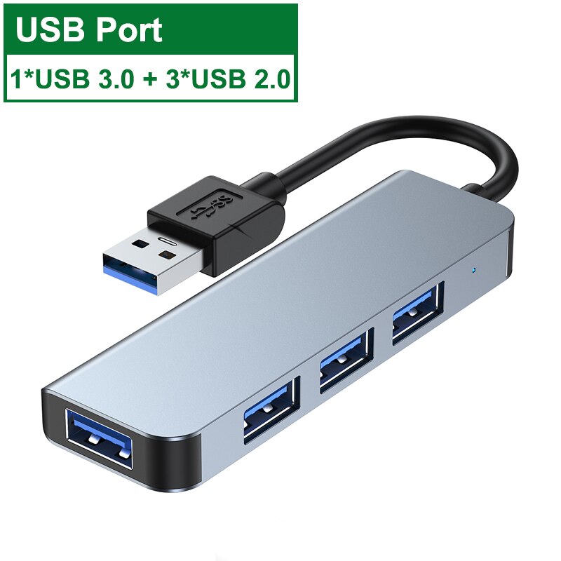 4 In 1 Usb Hub Type-C Om Usb 3.0 2.0 Hub Adapter M... – Vicedeal
