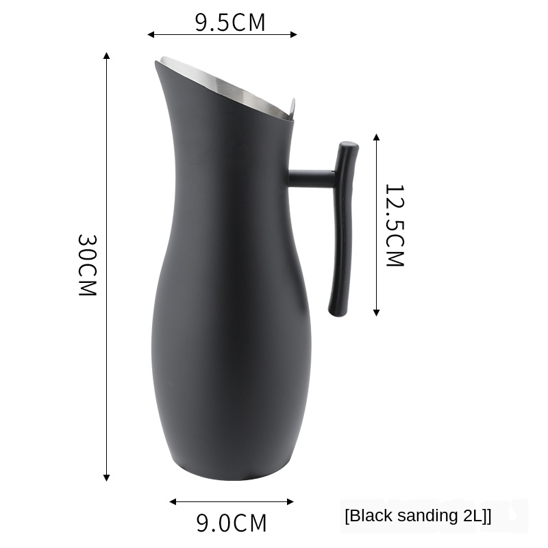 Kettle Water Jug Stainless Steel Cold Water Pot Straight Ice-resistant Jug Kettle Home Drinking Tools Juice Container WF1023: B 03