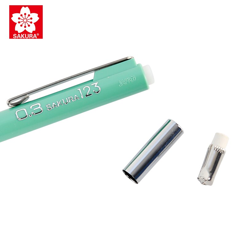 Macaron color Japanese SAKURA mechanical pencil XS-123/125 anti-breaking lead writing pencil 0.3/0.5mm