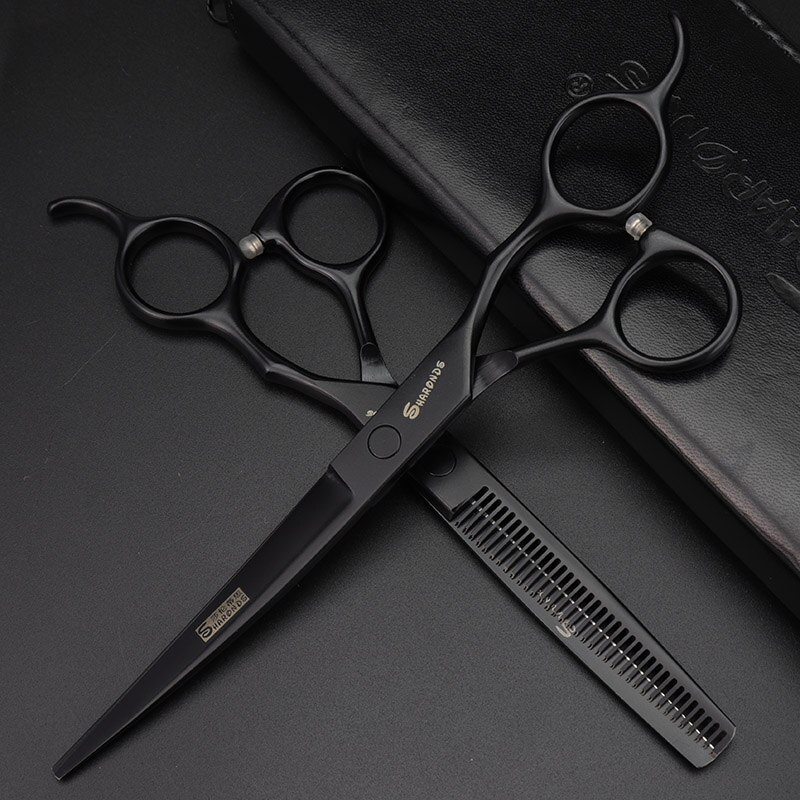 Set di forbici da 7 pollici forbici da parrucchiere professionali parrucchiere e barbiere Boutique barbiere cesoie acciaio giapponese: wu up thin 20-25