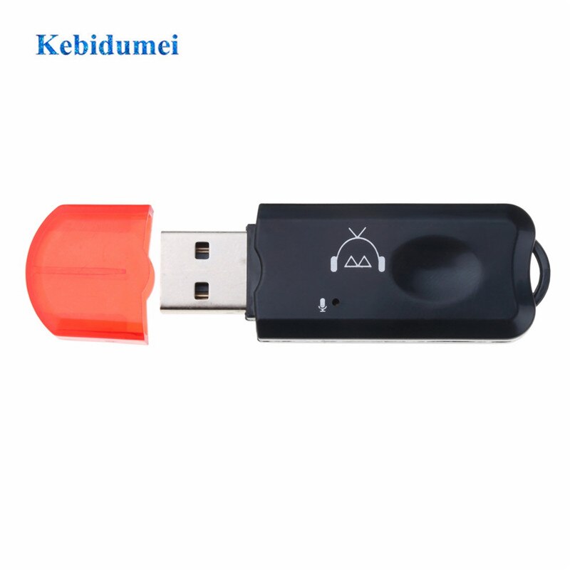 Kebidumei USB Bluetooth Wireless Receiver Adapter USB Bluetooth 2.1 Adapter Muziekspeler Handsfree Car kit voor PC Computer