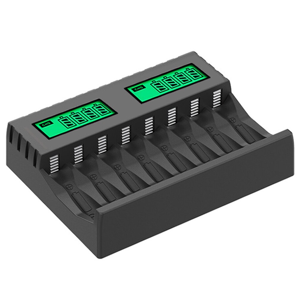 Kutumai led display smart intelligent batterioplader med 8- slot til aa aaa c nicd nimh genopladelige batterier aa aaa oplader