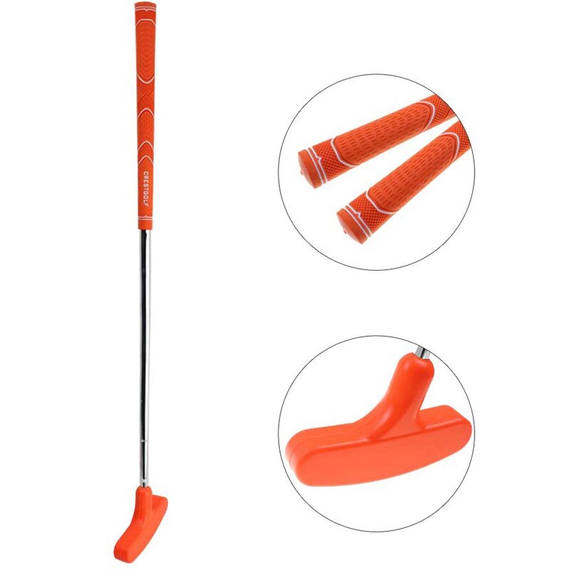 CRESTGOLF Golf Club Double-way Two Sides Junior Golf Putter 24 inches,Suitable for both right handed and left handed Golf Putter: orange