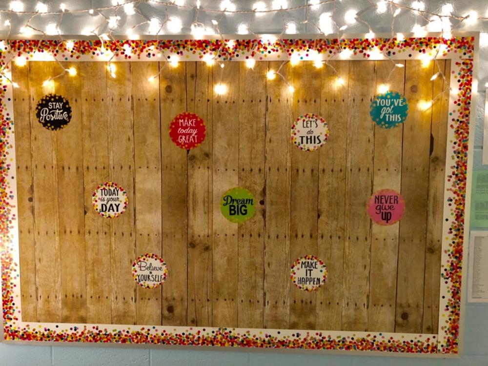 500Pcs/roll Confetti Positive Sayings Accents Stickers for Students Teachers Classroom Use Stickers Scrapbooking Reward Stickers