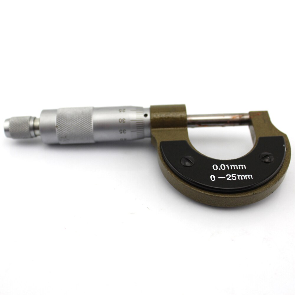 Mechanical micrometer 0-25mm mechanical centimeter precision measuring tool spiral micrometer instrument micrometer head 0.01