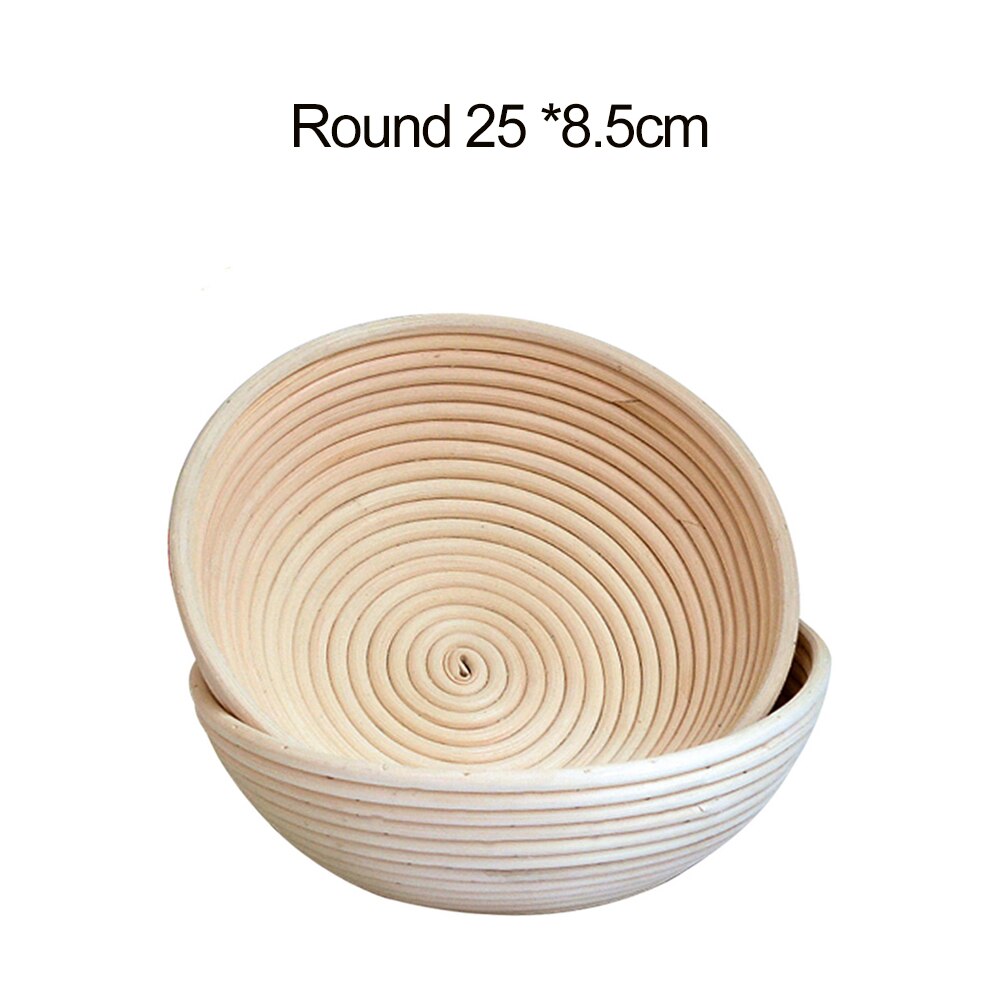 Rattan Bread Proofing Basket Natural Oval Rattan Wicker Dough Fermentation Sourdough Bread Basket Baking Tools: G