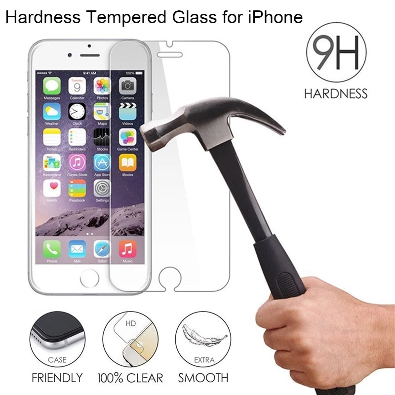 9h vollglas-displayschutzfolien für iphone 7, 8 6 6s Plus , 5 , 5s se und iphone 12 x, xs ,  xr 11 Profi max