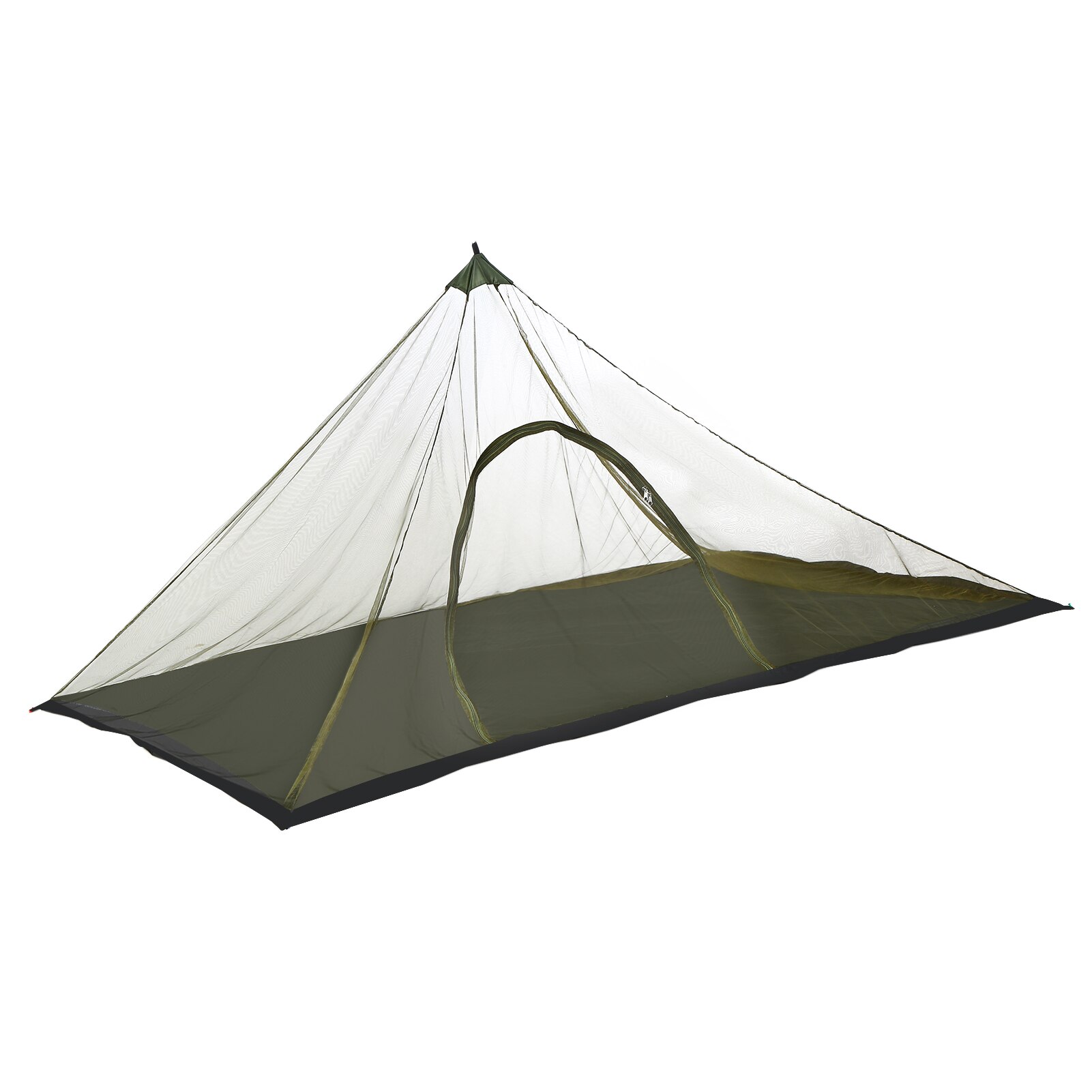Ultralätt Inre Pyramidtält Stånglöst Camping Tipi Innertält Utomhus Bärbar Backpacking Sommar Mesh Tält 220x120x100 cm