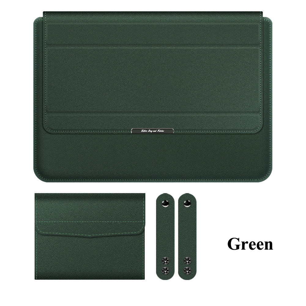 Upgrade Sleeve Tas Voor Macbook Air Pro Retina 11 12 13 14 15 Laptop Case Voor Xiaomi Huawei matebook 16 Inch Stand Cover: 12" / Rose Rood