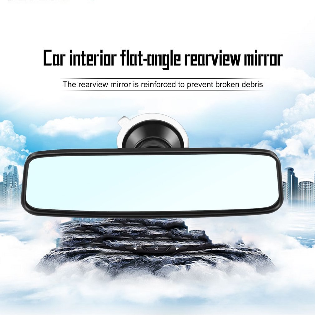 Espejo retrovisor Universal para Interior trasero de coche con ventosa de PVC espejo retrovisor de gran angular curva convexa automática