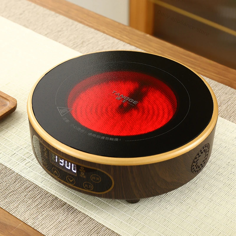 Estufa eléctrica de cerámica de 1300W, tetera, estufa de té, calentador de placa eléctrico, horno de calefacción, Mini caldera de agua de 220V