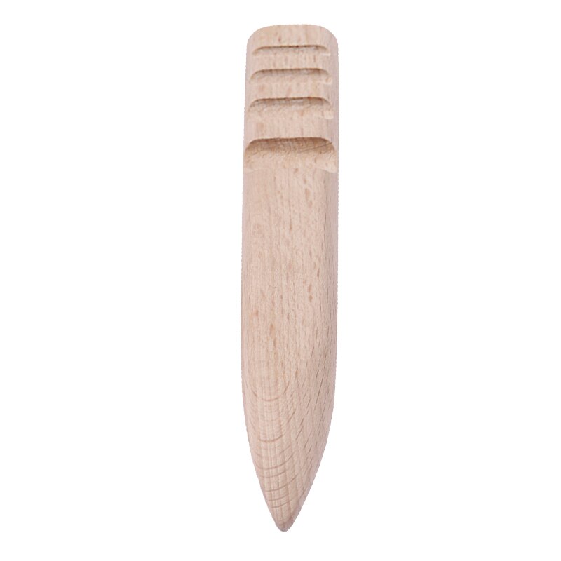 Jiwuo læderkant trimmerpind polering stang fræsning håndlavet læder multi-størrelse rund flad træpind læder værktøj: Flastpind