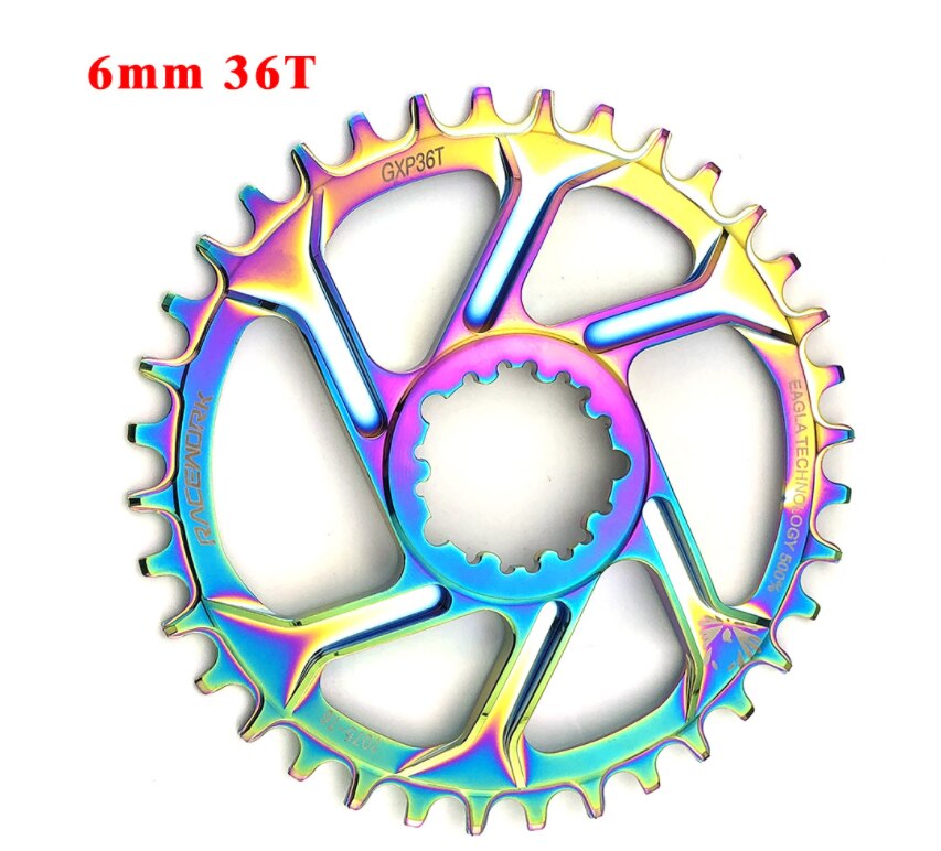 Rueda dentada para cadena de bicicleta de montaña de 6mm GXP, 32/34/36/38T para SRAM GXP GX EAGLE XX1 X9 XO X01, rueda dentada para cadena de bicicleta de montaña: 6mm 36T