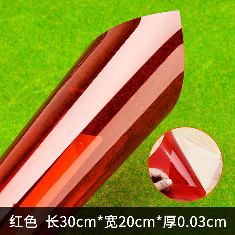 5pcs DIY PVC transparent sheet ABS colorful sheet 200*300mm thickness 0.3mm 0.5mm: 20x30x0.03cm red