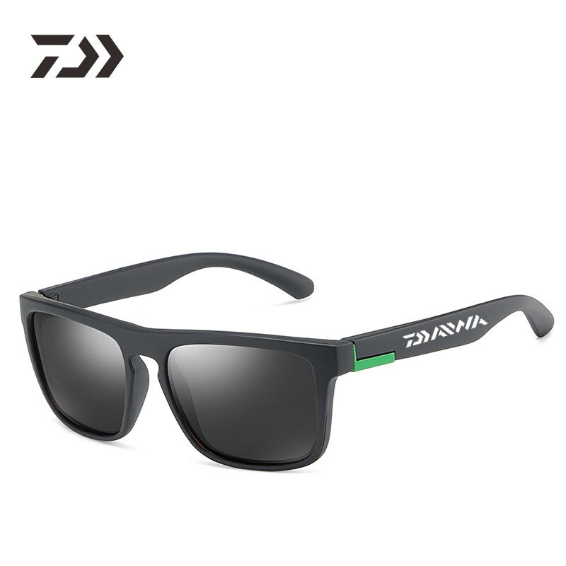 Unisex Daiwa Gepolariseerde Mannen Zonnebril Voor Mannen Uv400 Outdoor Sport Vissen Zonnebril Sport Vrouwen Zonnebril Heren Bril: Green Leg