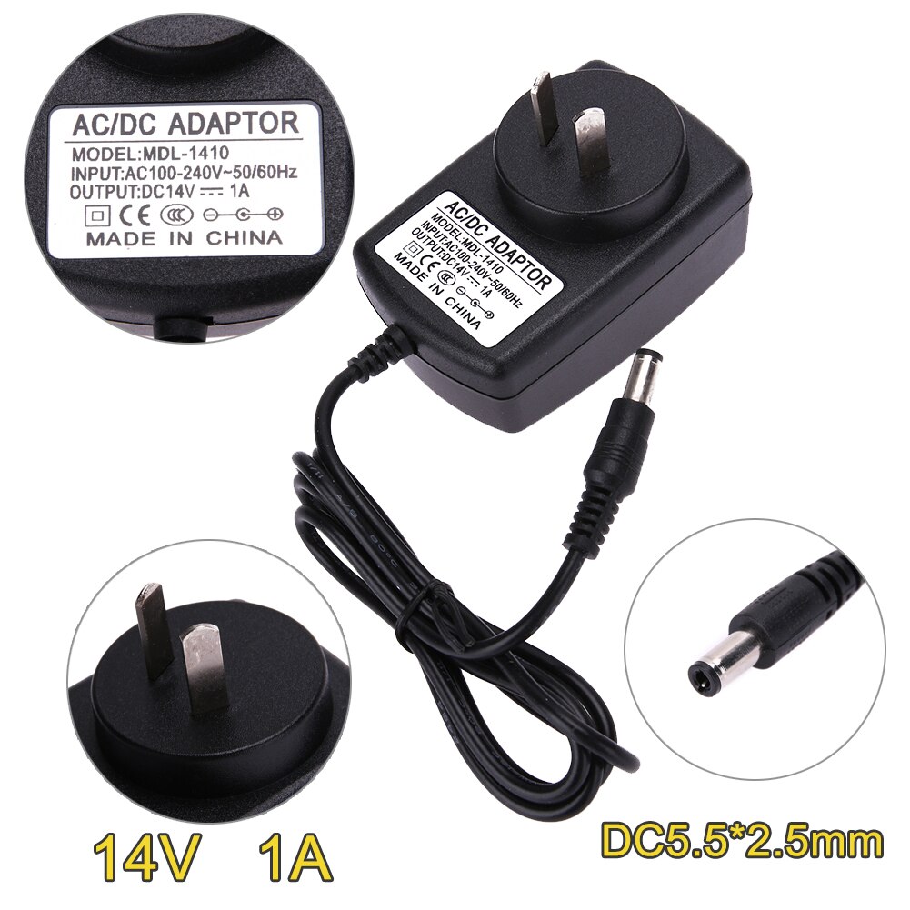 DC14V 1A Adapter AC 100V-240V to DC 14V Converter Power Supply Adapter 5.5*