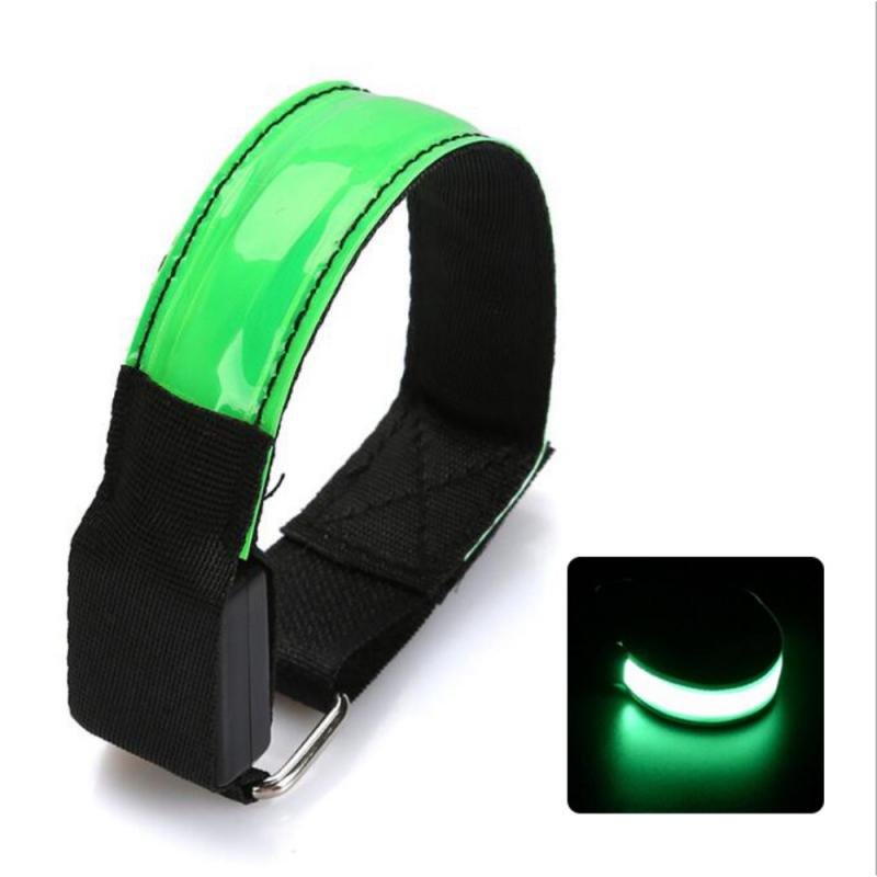 Durable Flashing LED Safety Sportswear Night Reflective Belt Strap Arm Band Armband For Cycling Sports Accessories Reflective: 11