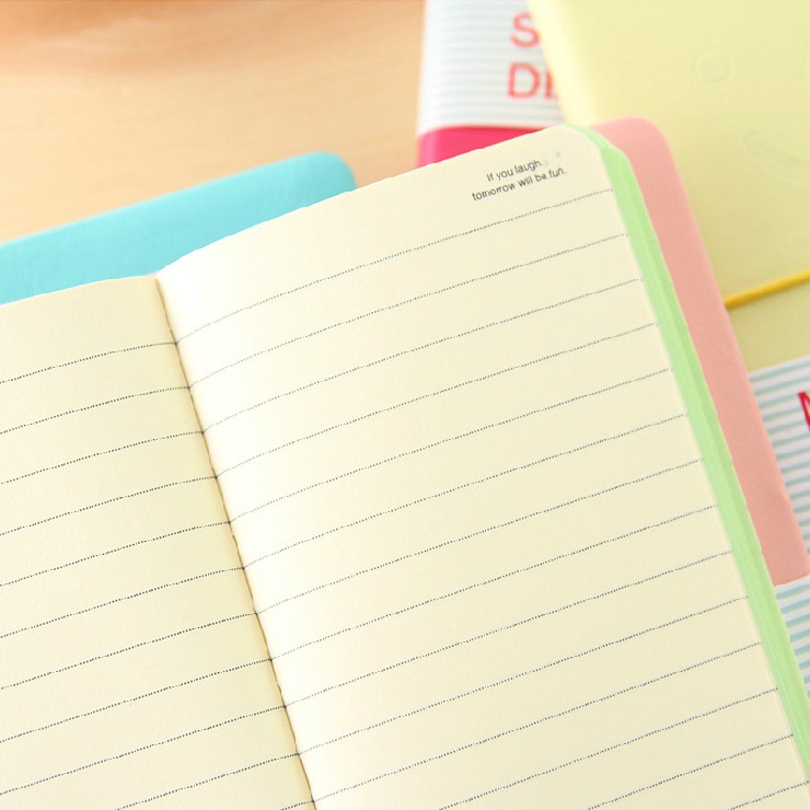 "Mini Smiley" Small Journal Pocket Notebook Cute Diary Freenote School Study Memo Stationery