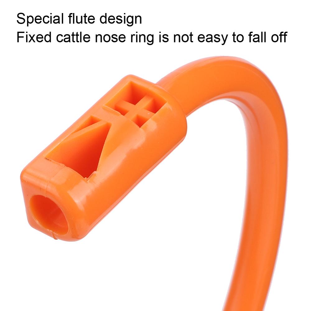 10PCS Plastic Lightweight Good Elasticity Farm Bull Nose Ring Accessory for Cattle Cow Cattle Nose Ring Poultry Accessories