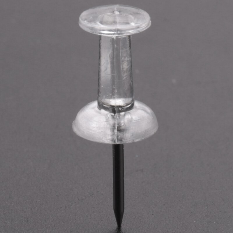 40pz puntine da disegno trasparenti puntine da disegno in acciaio scuola ufficio bacheca