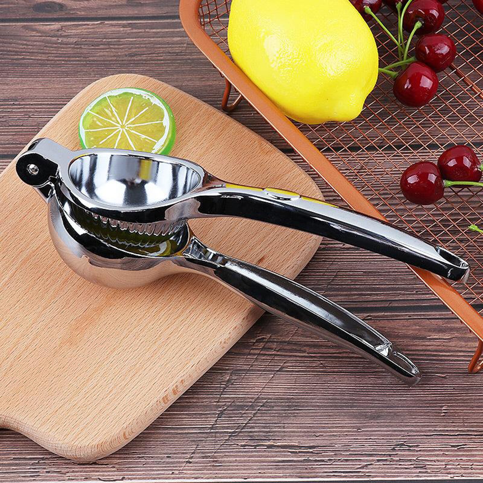 Metal Lemon Lime Squeezer, Stainless Steel Manual Grandado