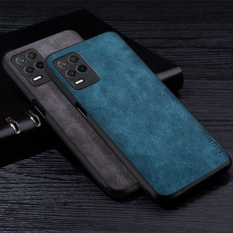 Premium Pu Leathe Telefoon Case Voor Oppo Realme 8 Pro 8i Narzo 30 8S 5G Krasbestendig effen Kleur Cover Voor Realme V13 5G Case