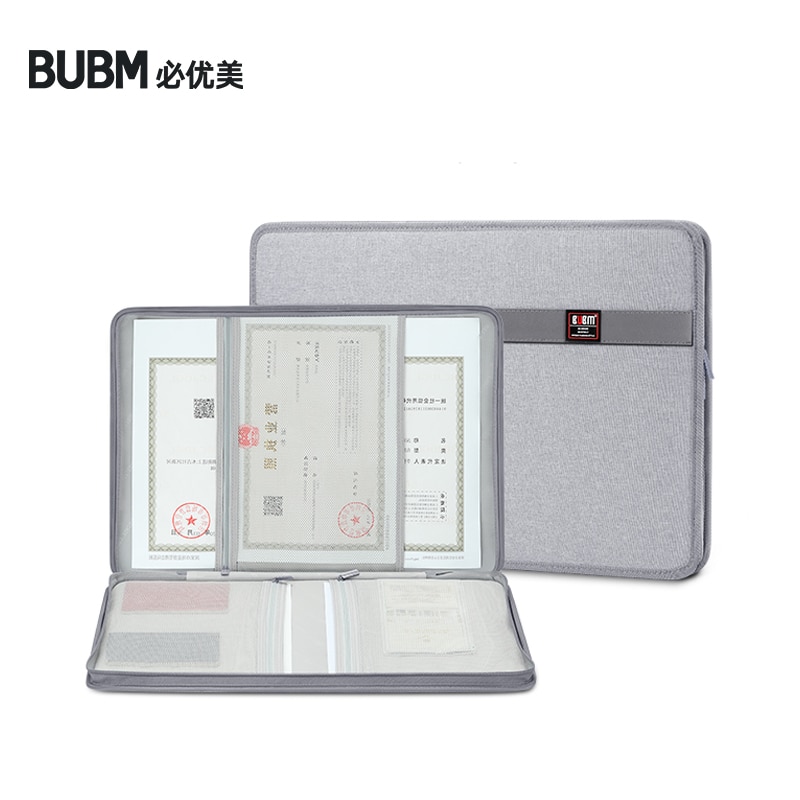 Bubm documento ticket armazenamento saco de grande capacidade certificados arquivos organizador para uso de viagem em casa para armazenar itens importantes
