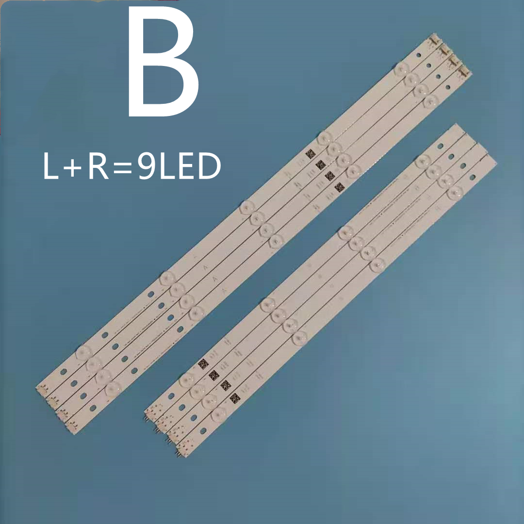 8 unids/set tira de LED para iluminación trasera para L.G 49UH610V 49UH603V 49UH601V 49UH620V 49UH6100 49UH61_UHD_A B HC490DGN-SLNX5-514X: orange