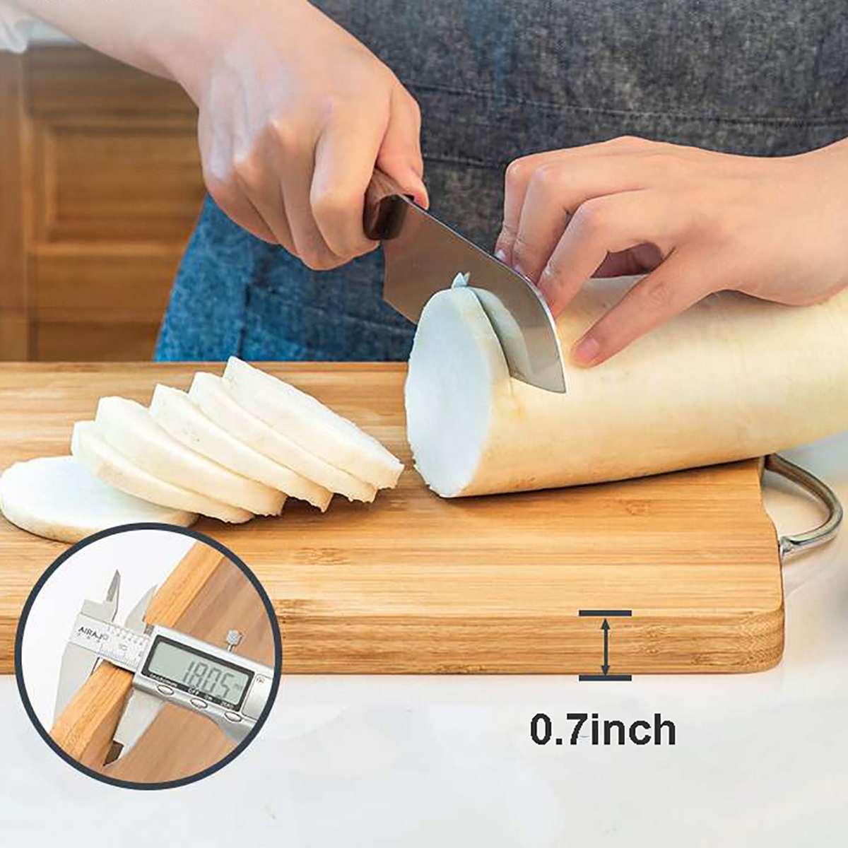 Thicken Cutting Boards Nature Chopping Board Bamboo Chopping Block Tool Wooden Cutting Board For The Kitchen Kitchen Stuff