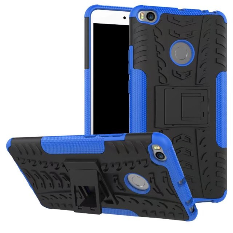 Peaktop For xiaomi mi max 2 case xiaomi max 3 Case Hybrid Silicone&amp;TPU Armor Hard Phone casse For Xiaomi Max 3 Mi Max2 Funda: for xiaomi max 3 / blue