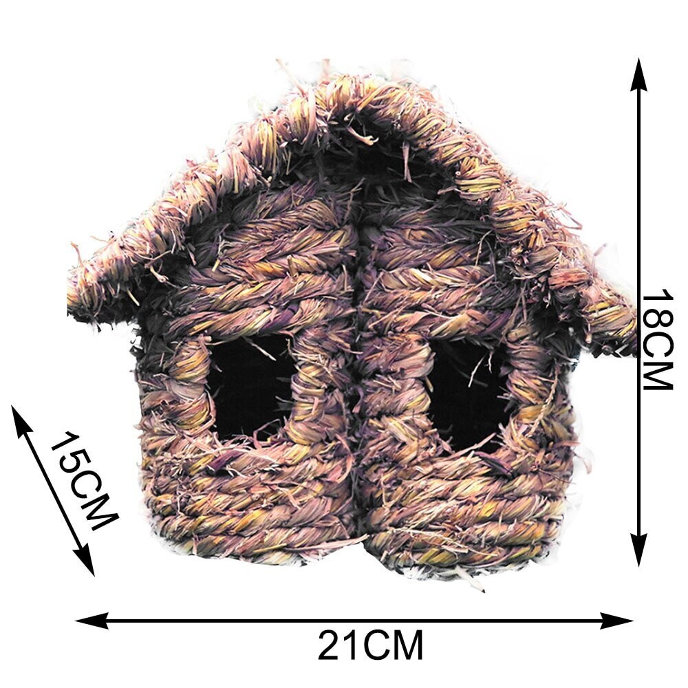 Natürliche Holz Vogel Nest Vogelhaus Kolibri Außerhalb Hängen handgefertigt draussen Heimat Garten Dekoration Container Zucht Nest: A3