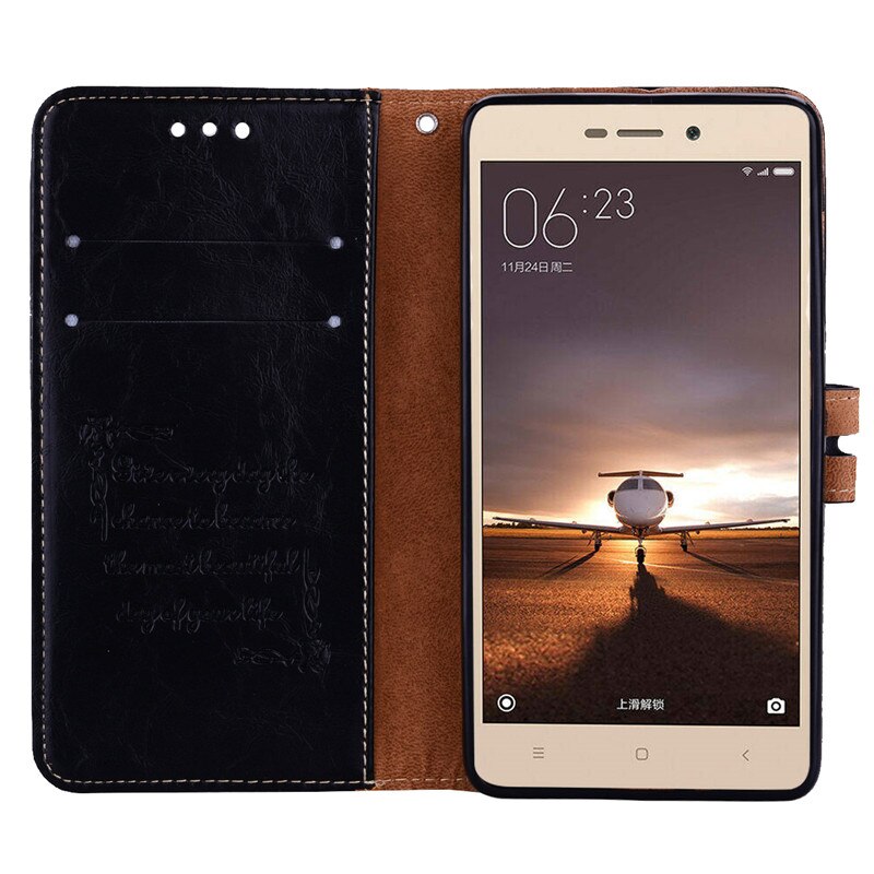 Leather Case Voor Xiaomi Redmi 3 S Wallet Case Voor Xiaomi Redmi 3 S Cover Flip Case Voor Redmi 3 S 3 S Kaarthouder Fundas Capa Coque