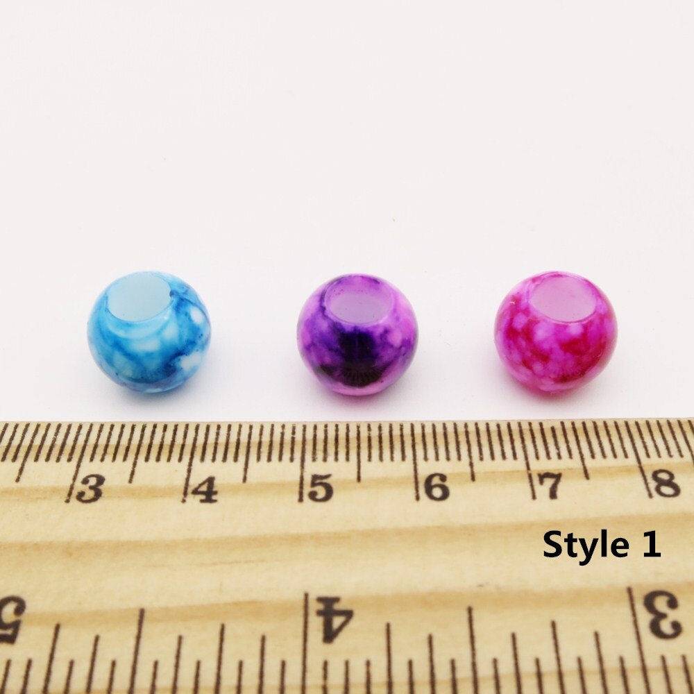 20pcs-50pcs coloured Crochet kids Braids hair braid dread dreadlock beads rings tube Braiding Hair girls women accessories