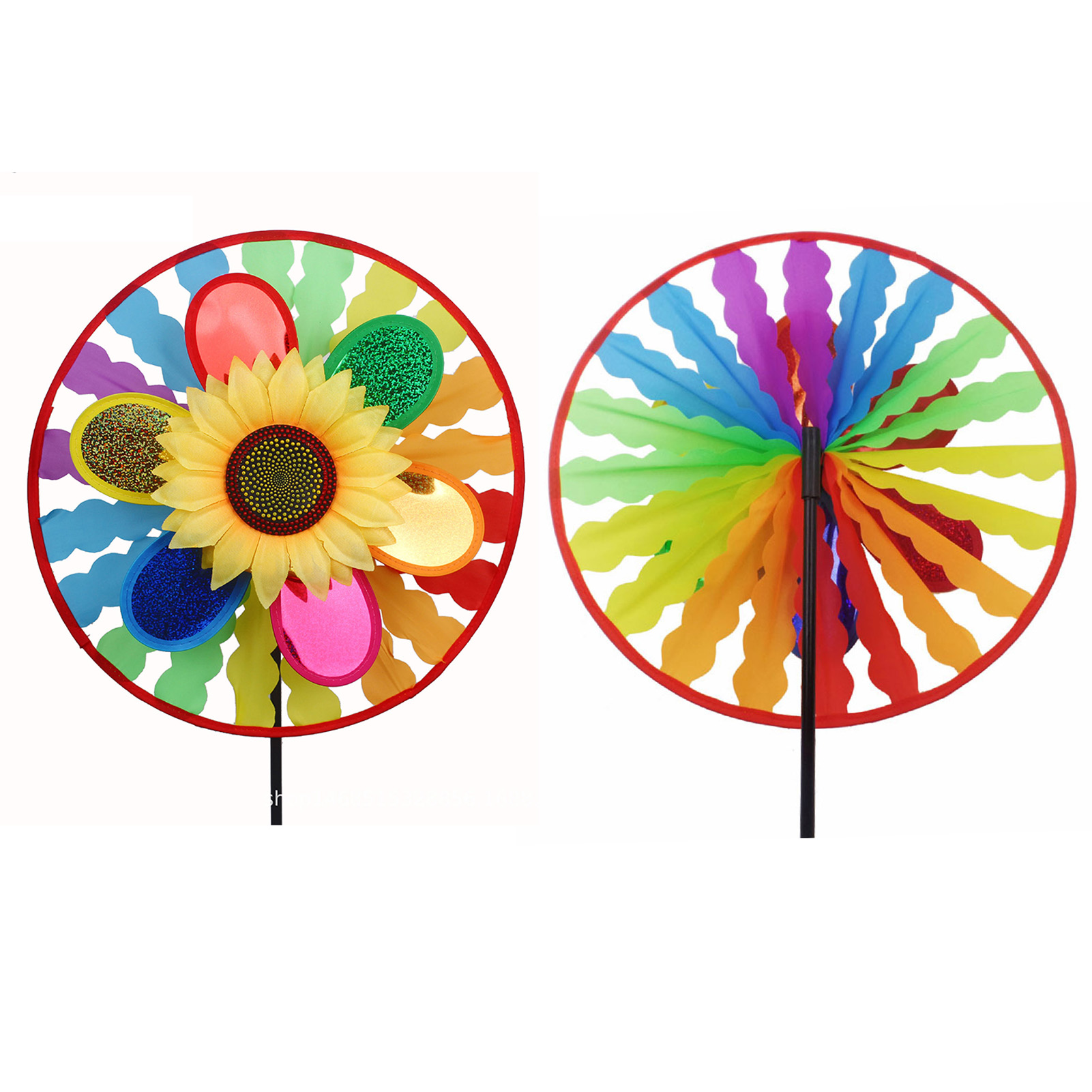 Moulin à vent en plastique coloré pour petite fille, décoration de jardin, jouet pour enfants
