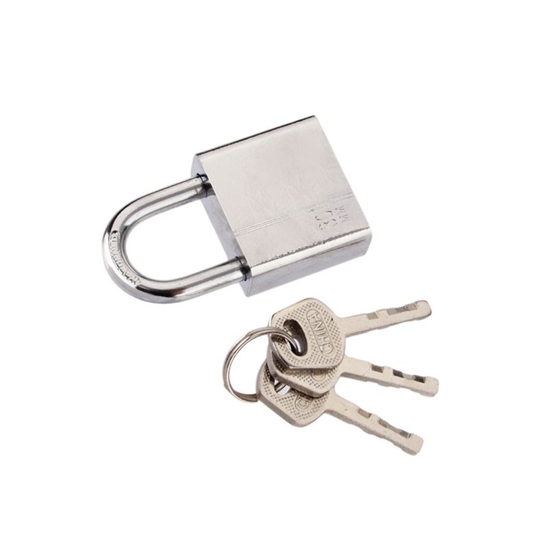 1 Set 30mm*50mm Stainless Steel Padlock With 3 Keys Anti-theft Safety Door Lock Multi-functional Mini Locks Keys Kit