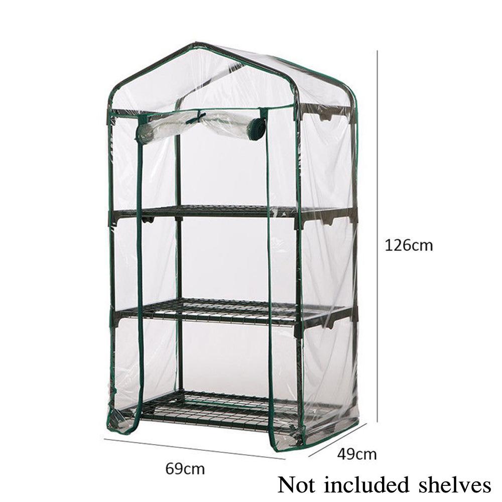 Greenhouse Garden Mini Frame PVC Cover Shade Front Grow Plants Outdoor Durable