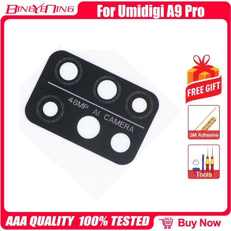 100% neue Original Kamera objektiv Reparatur Zubehör Teile Für Umidigi A9 Profi Kamera Glas