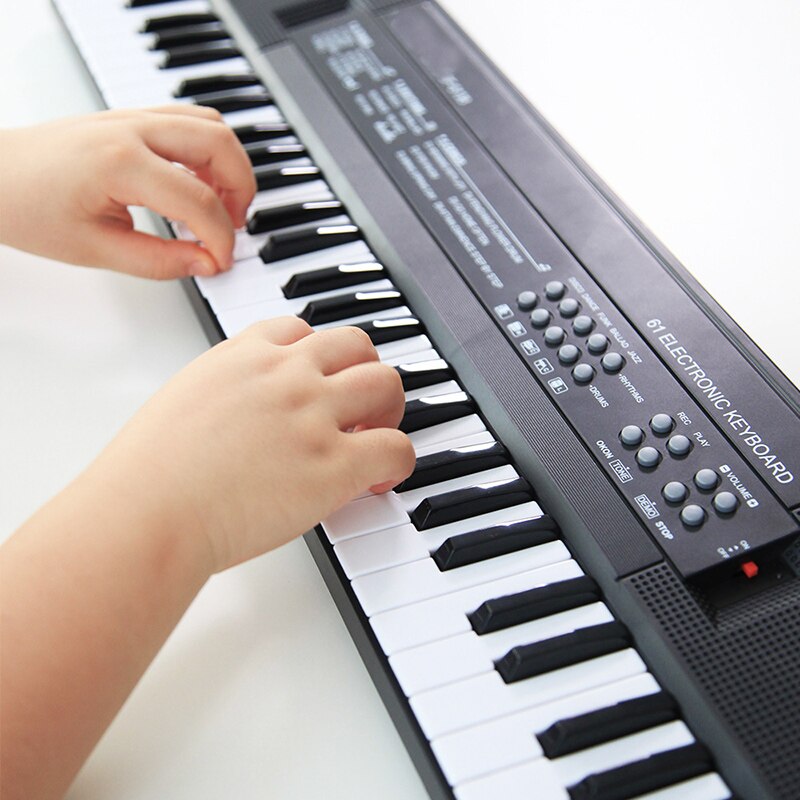 Clavier de Piano à 54 touches, Mini clavier de musique électrique Portable pour enfants avec double alimentation et Mini Microphone pour débutants LXY9