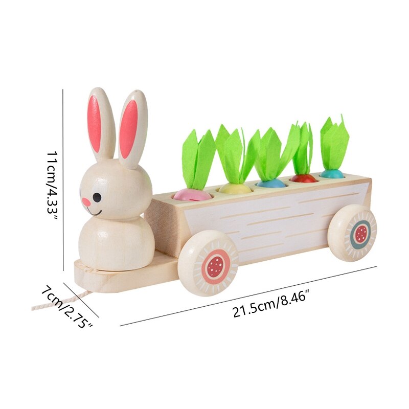 Holzkarotten-ernte-puzzle, formenzuordnungsbrett, realistisches spielzeug, gehirntraining, lernspielzeug