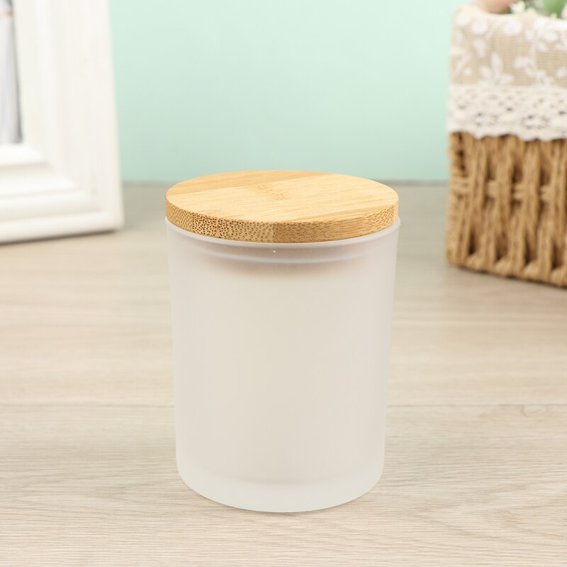 Taza de vela colorida DIY, contenedor de cera de bebida dorada, vela de vidrio, candelabro de aromaterapia, frascos de velas de feliz cumpleaños: White